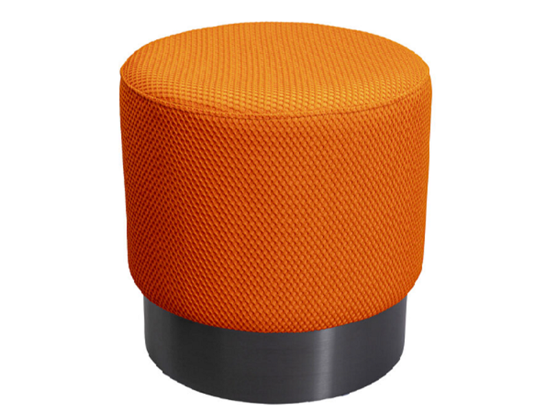 Taburete Jody Naranja Mesh Negro Ø35cm