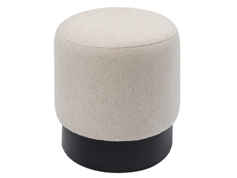 Taburete Cherry crema negro Ø36cm