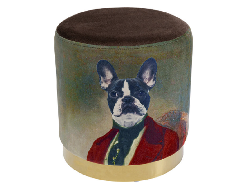 Taburete Cherry Mr. Dog latón Ø32cm