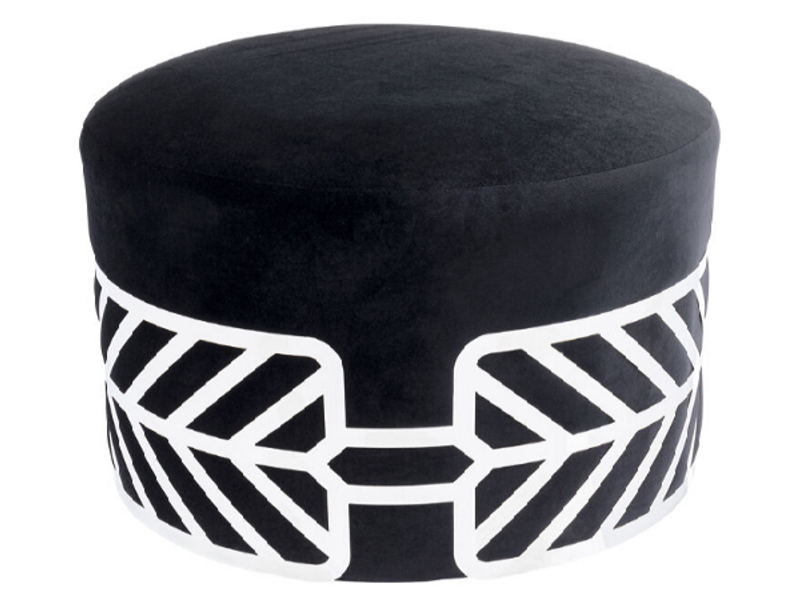 Taburete Jenna negro Ø61cm