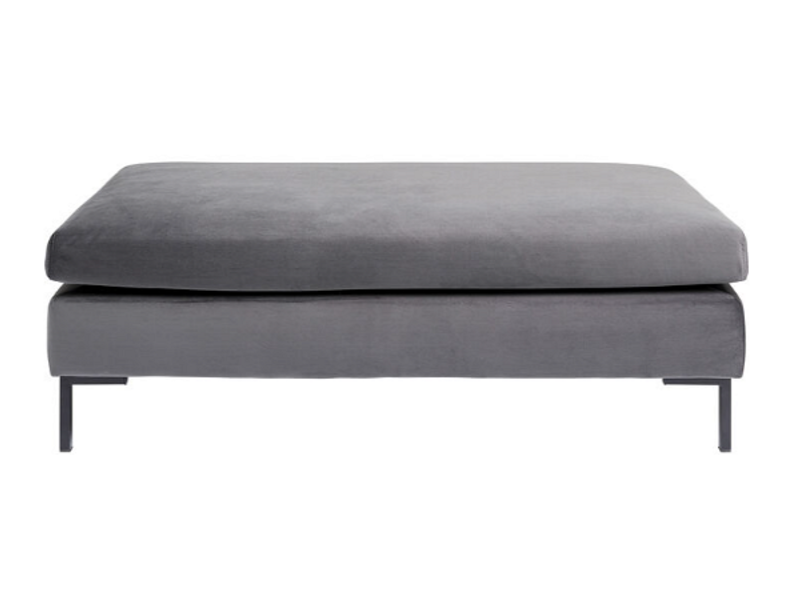 Taburete Gianni Velvet gris negro
