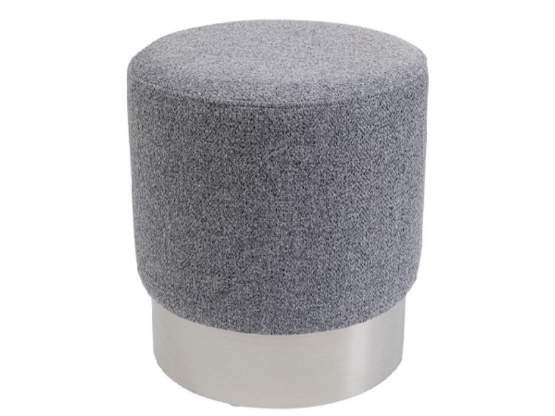 Taburete Cherry Lina gris plateado Ø35cm