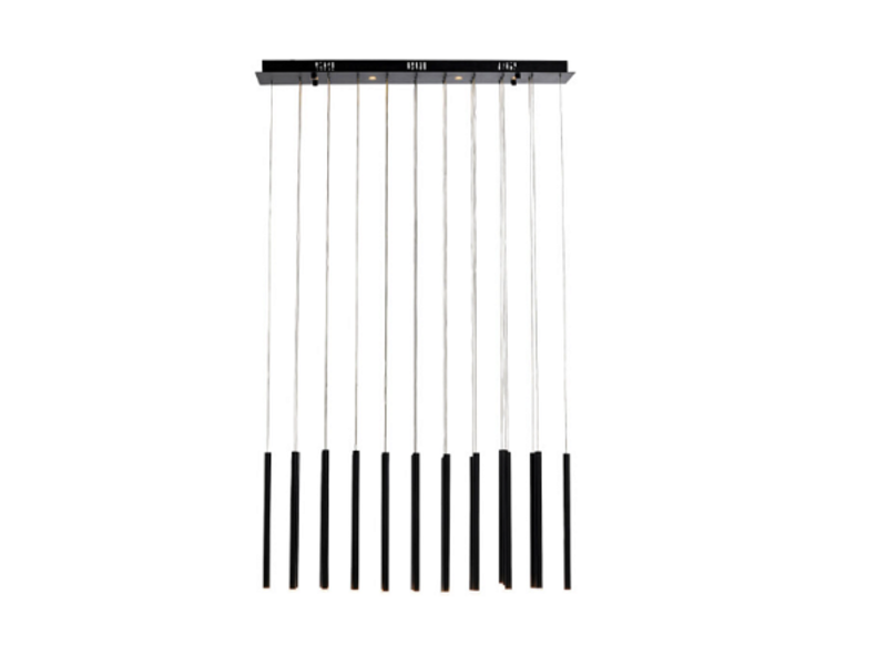 Lámpara Living Vegas negro mate LED 120cm