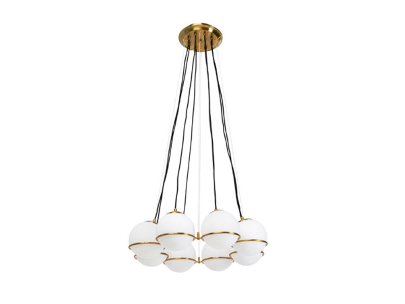 Lámpara Globes oro Ø71cm