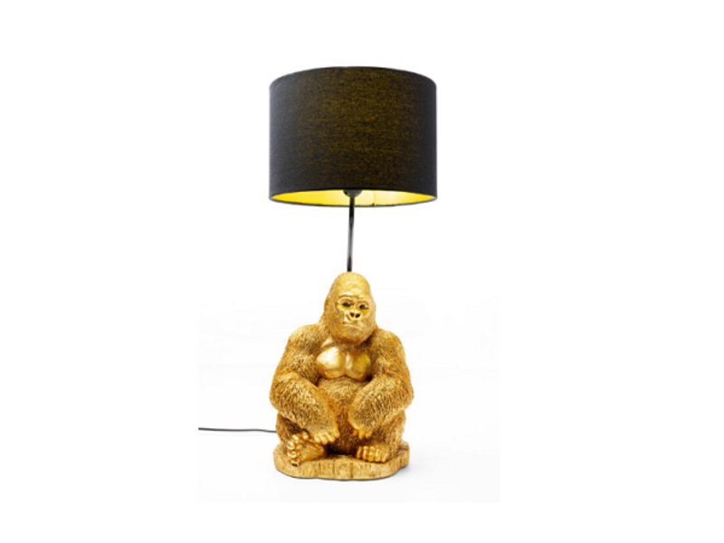 Lámpara mesa Animal Monkey Gorilla oro