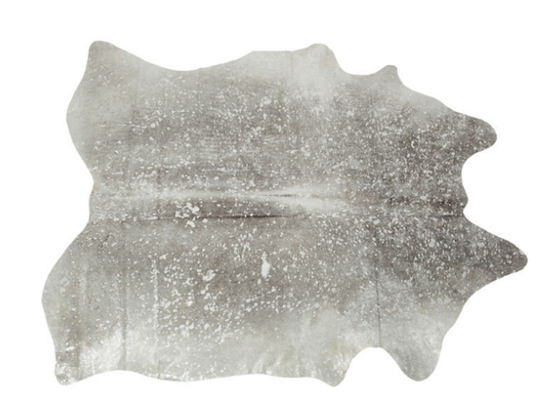 Alfombra Hide Acid Wash plata 214x246cm