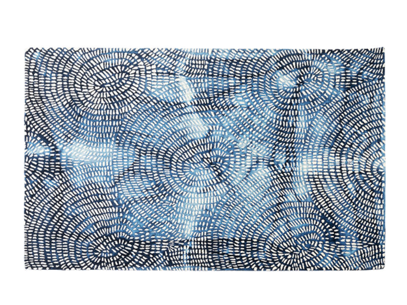Alfombra Stamp azul 170x240cm