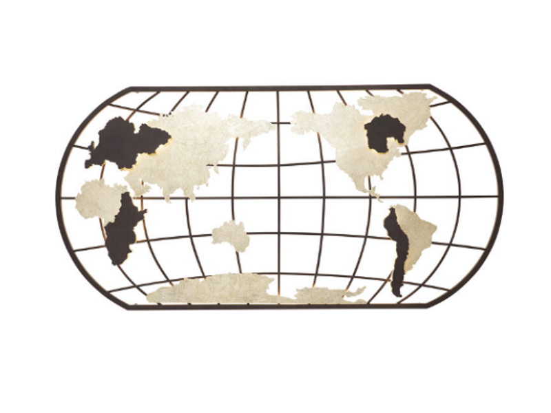 Lámpara pared Earth Grid 120x60cm