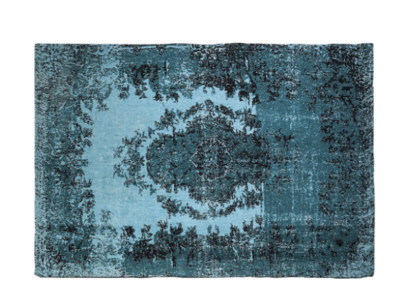 Alfombra Kelim Pop turquesa 200x300cm