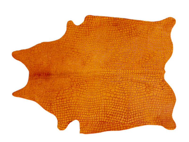 Alfombra Croco naranja 167x226cm