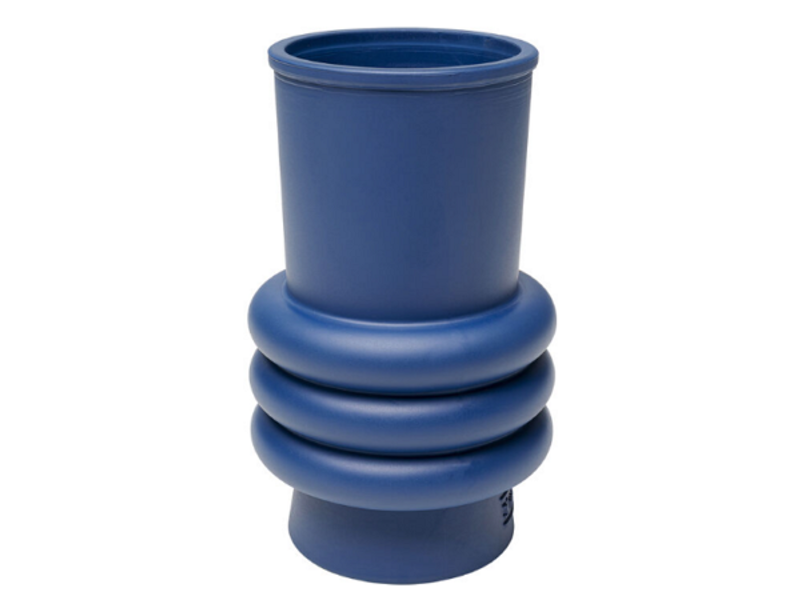 Jarrón Gina Trible Azul 17cm