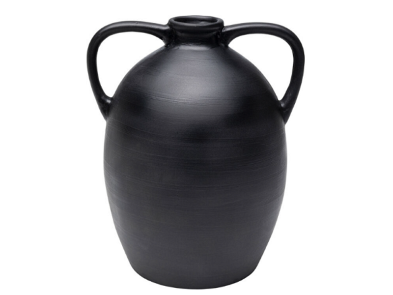 Jarrón Vasija Bia negro 31cm