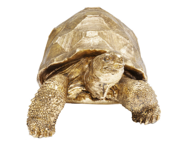 Figura deco Turtle oro med 40cm