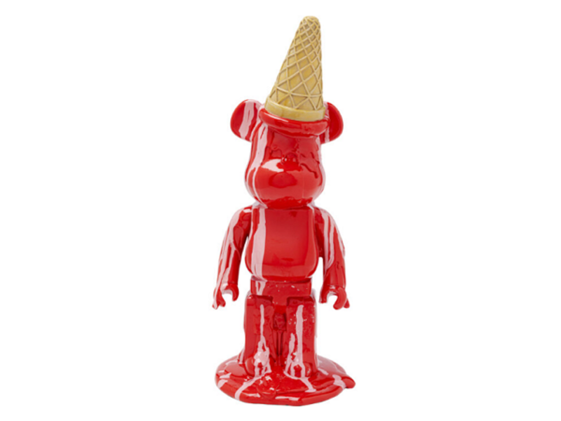 Figura deco Gelato Bear rojo 40cm