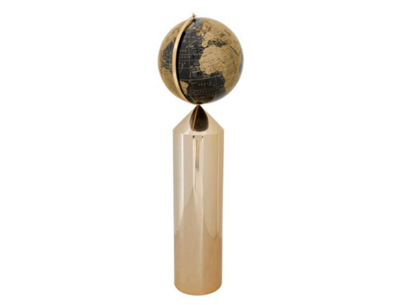 Objeto deco Globe Top oro 132cm