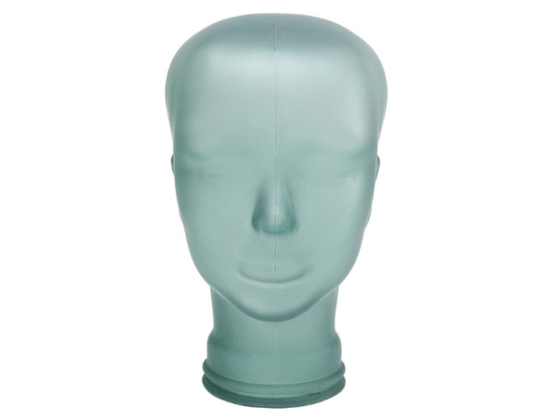 Cabeza auriculares celeste