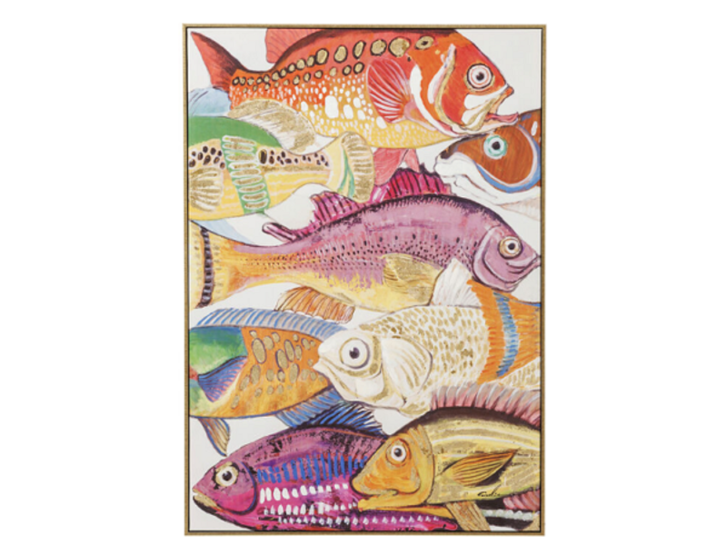 Cuadro Touched Fish Meeting One 75x100cm