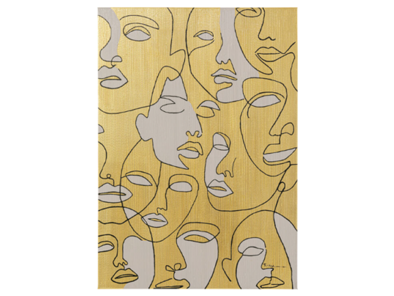 Cuadro lienzo Faces 70x100cm