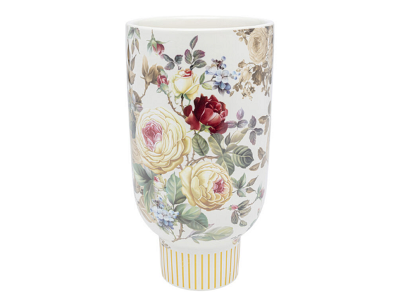 Vasija deco Rose Magic blanco 27cm