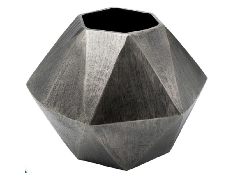 Vasija deco Sacramento Plateado 24cm