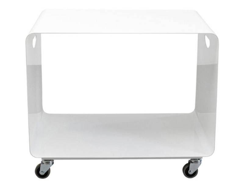Mesa centro con ruedas Casa blanco 60x40cm
