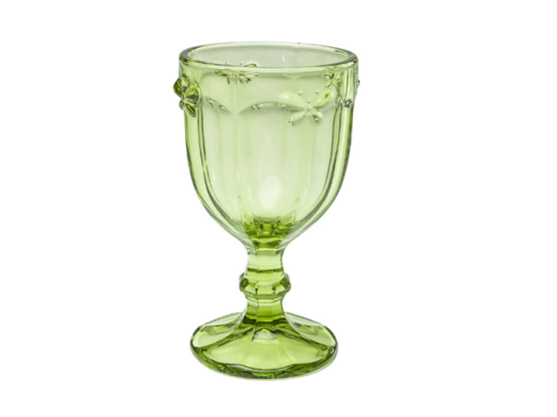 Vaso vino Goblet Butterfly verde