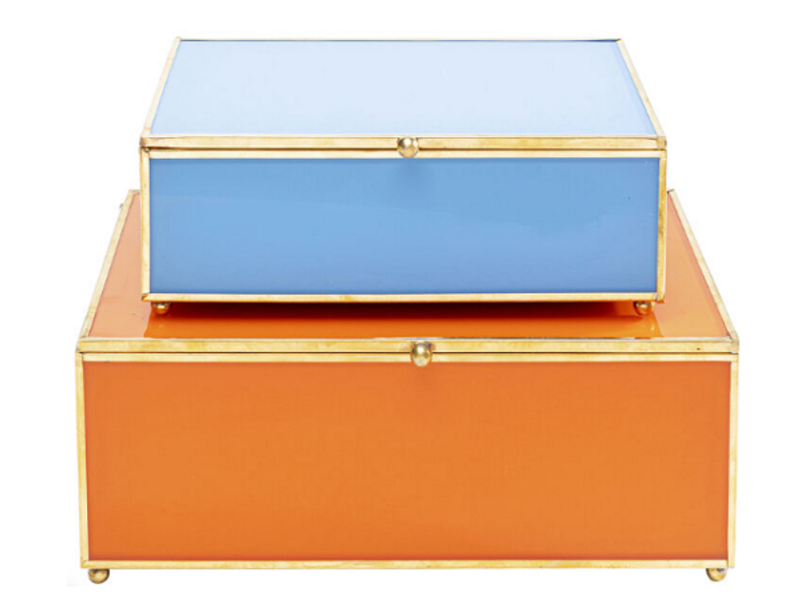 Caja Neomi naranja azul (2/Set)