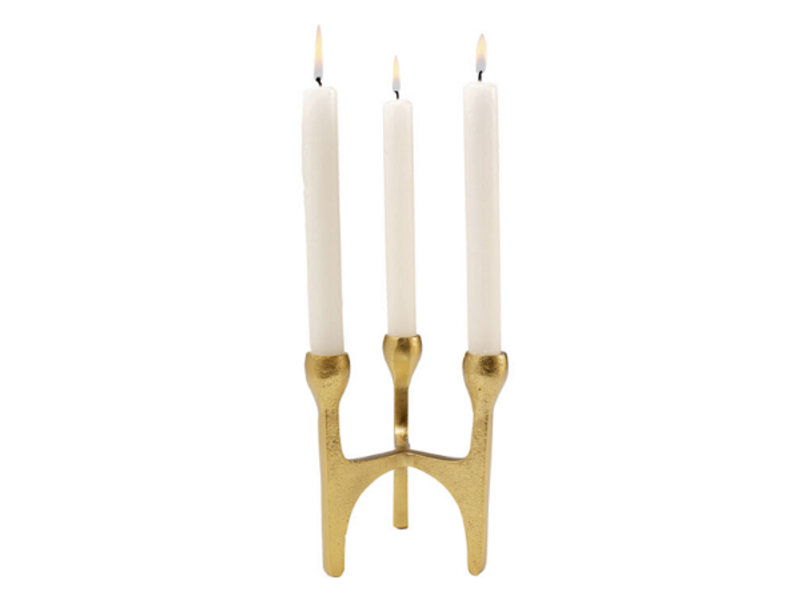 Candelabro Stacky dorado 15cm