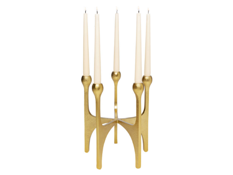 Candelabro Unity dorado 31cm