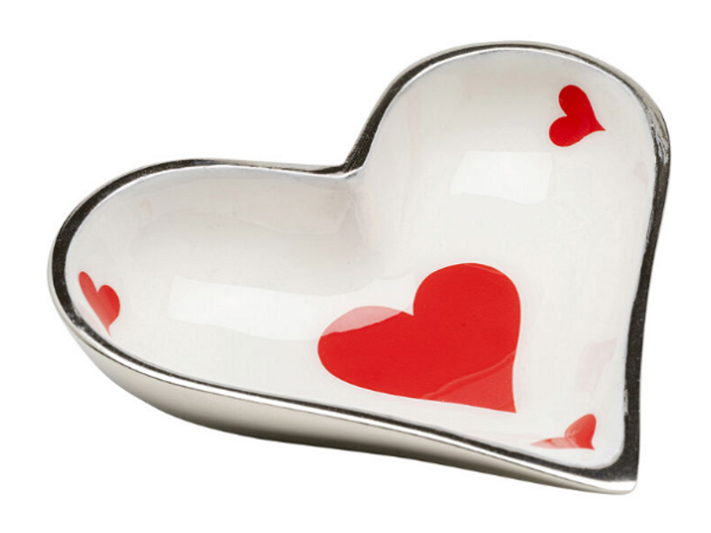 Cuenco deco Hearts Card 15x13cm