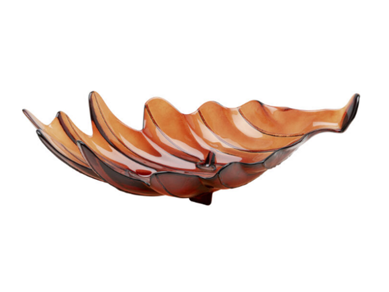 Cuenco deco Leaf Rojo 14cm