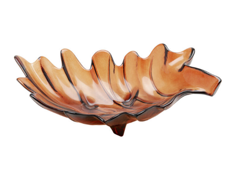 Cuenco deco Leaf Rojo 11cm