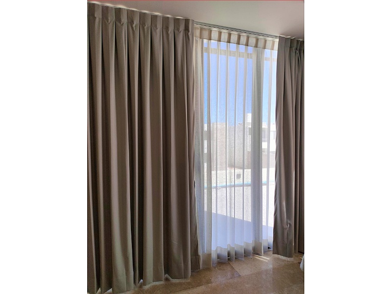 Cortina Duo Gris Sala Mérida