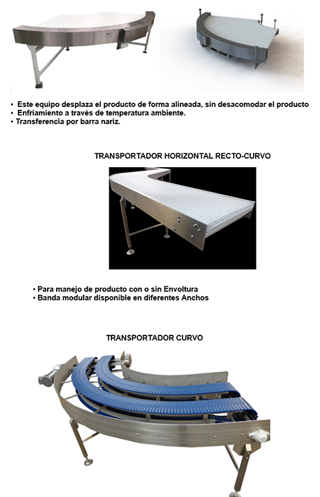Transportadores curvos Mexico