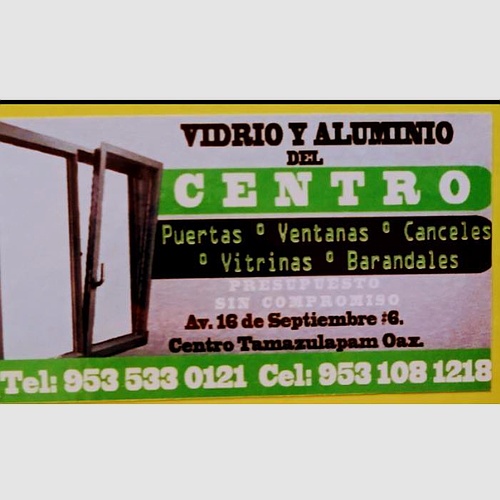 Vidrio y aluminio del centro mx 