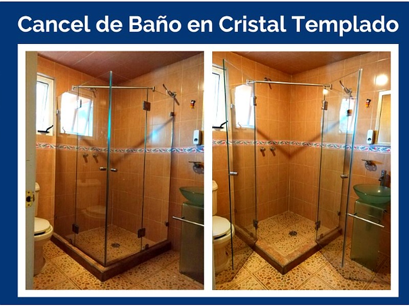  Cancel de Baño en Cristal Templado Maxialum