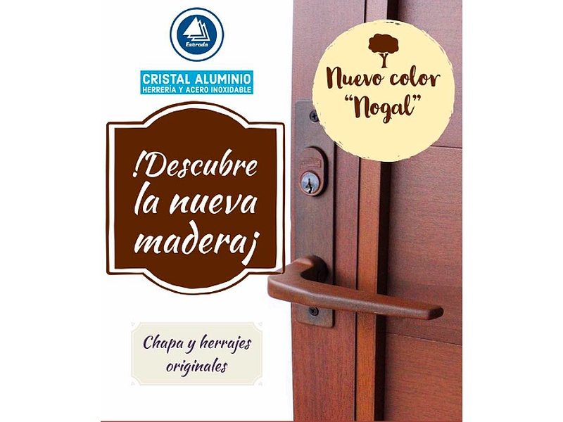 Puerta de Madera Nogal Estrada México