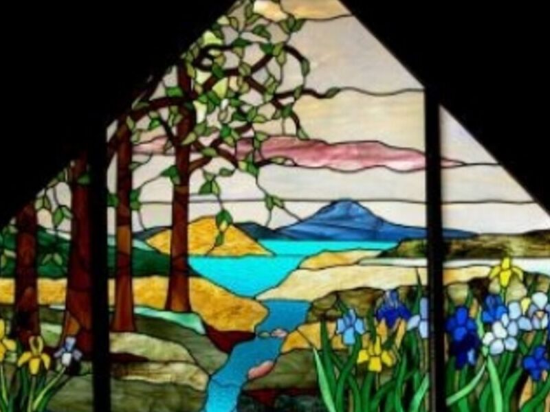 Vitral de paisaje Guadalajara