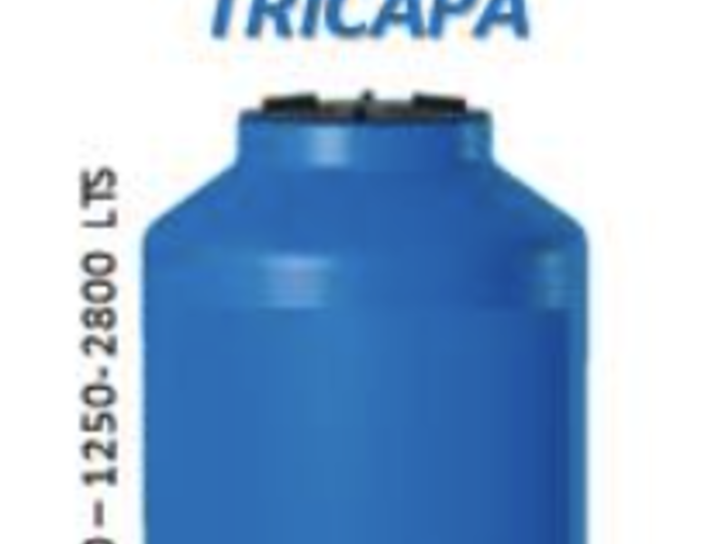 Tinaco Tricapa Negro Containerplas México
