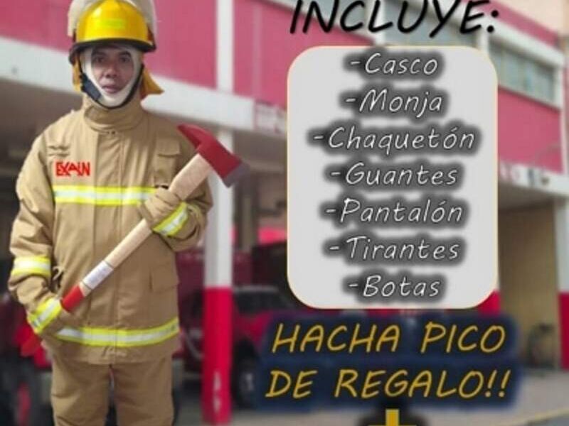 TRAJE DE BOMBERO BRIGADISTA Ciudad de México