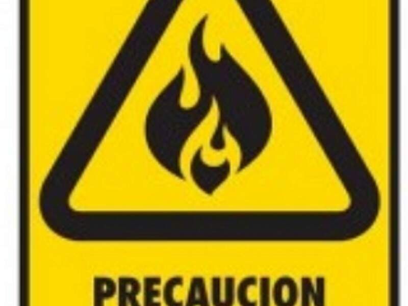 Señalización materiales inflamables CDMX