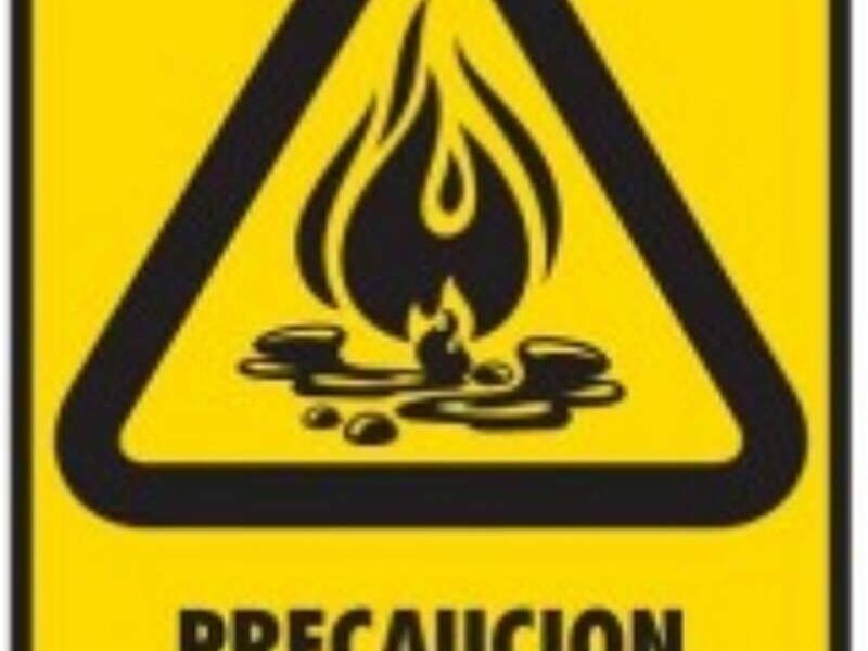 Señalización líquidos inflamables CDMX