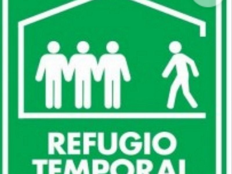 Señalización refugio temporal CDMX