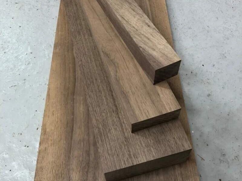 Madera maciza de nogal 