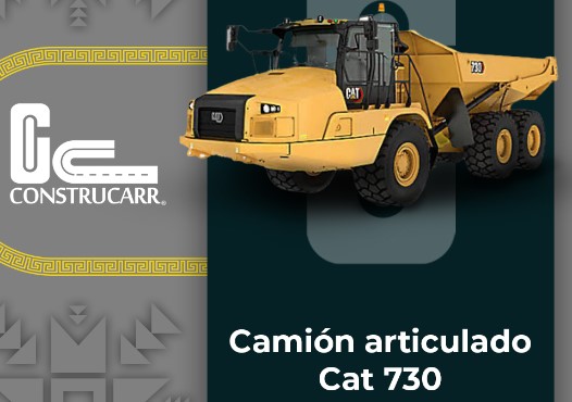 Alquiler Camion articulado CAT 730 industrial