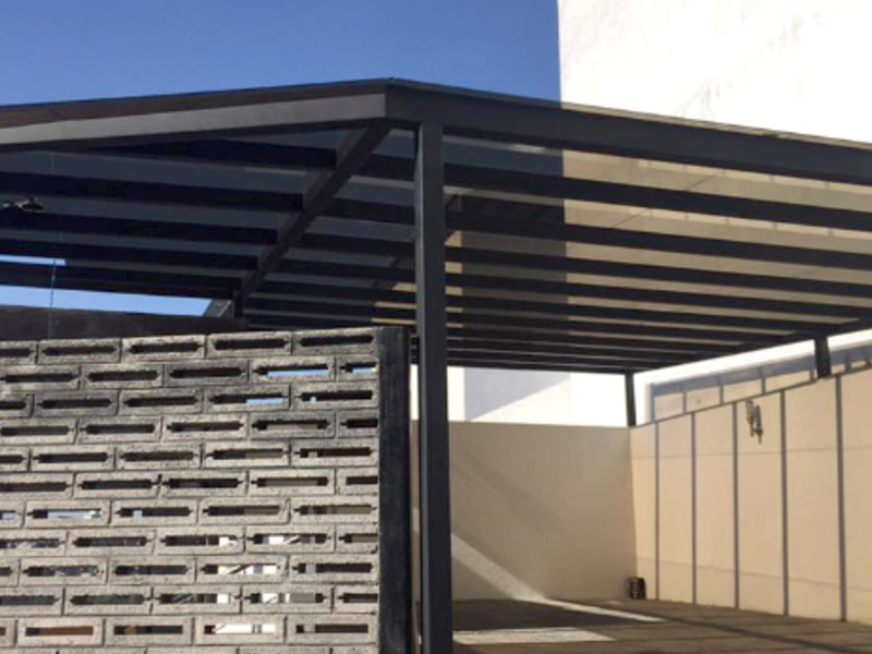 PÉRGOLA VIDRIO TEMPLADO CDMX 