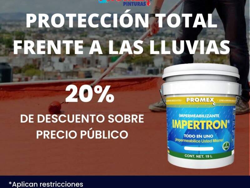 Impermeabilizante de techo Impertron CDMX