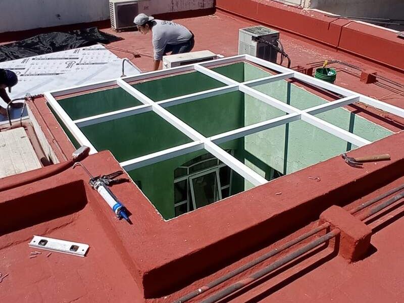 ESTRUCTURA DE ALUM. PARA DOMO GUADALAJARA 