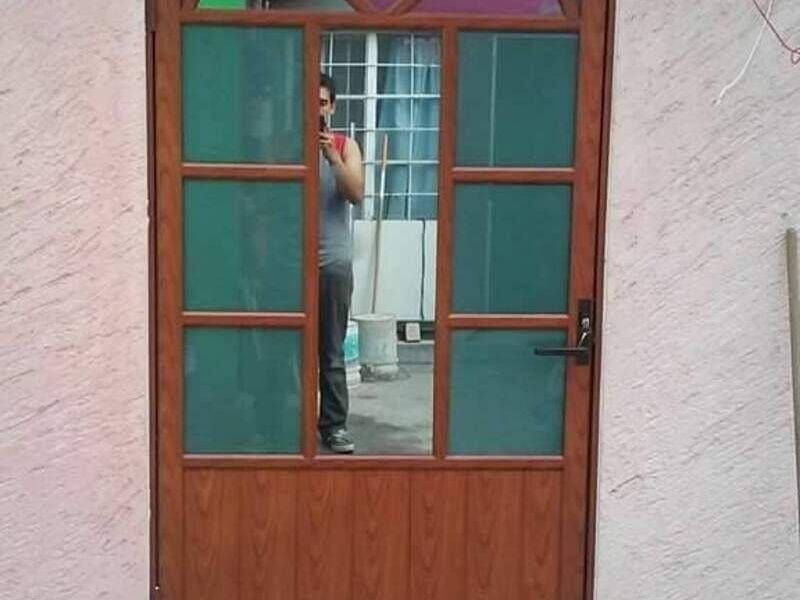 PUERTA DE ALUM MADERA MEXICO 