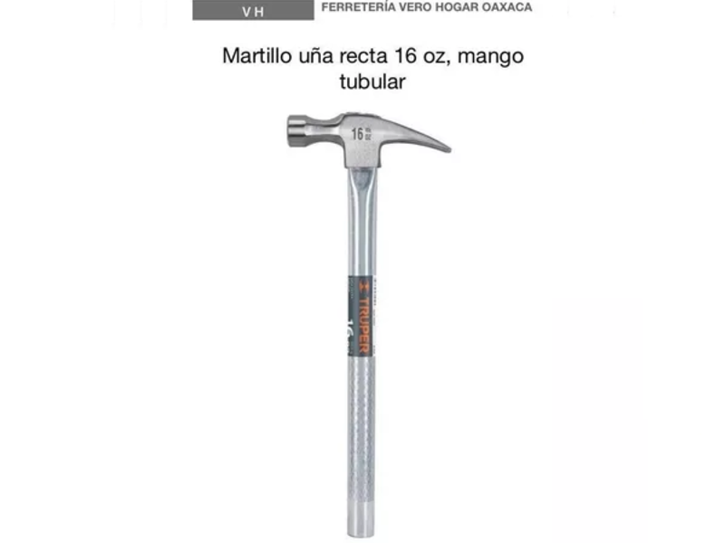 Martillo Uña Recta Tubular Truper Mexico